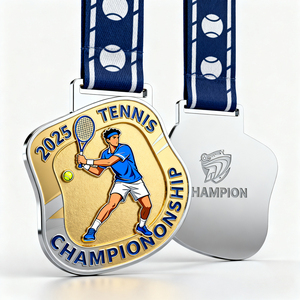 China <b>Personalised</b> Oem Bicycle Metal Design Marathon Running Zinc Alloy Award Custom Logo Cycling Medals - Product Image 1