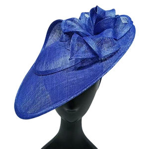 Vendita calda donne matrimonio e chiesa cappelli Fascinator Kentucky <span class=keywords><strong>Derby</strong></span> ispirato al materiale Sinamay all'ingrosso nuziale Tea Party signore - Product Image 3