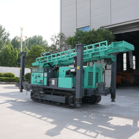 Foreuse à chenilles diesel Jutop de fabrication chinoise avec pompe et moteur, machine de forage de puits d'eau profonde de 600 m, garantie 1 an