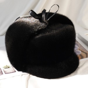 Đặc biệt ấm lông thú thật mùa đông earflap mũ dày mùa đông Mink mũ cho nam giới outwear - Product Image 2