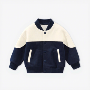Blouson de baseball universitaire pour enfants, veste décontractée pour garçons et filles, <span class=keywords><strong>manteau</strong></span> de baseball <span class=keywords><strong>printemps</strong></span>-automne 2026 - Product Image 2