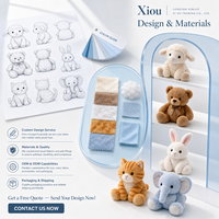 Animaux en peluche personnalisables et adorables, fourniture en gros directe d'usine, services rapides d'échantillonnage et de prototypage pour figurines de mascotte.