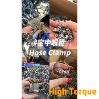 Collier de serrage métrique réglable en acier inoxydable de type allemand pour turbocompresseur, 35-51 mm, usage industriel, fourni par l'usine de Tianjin
