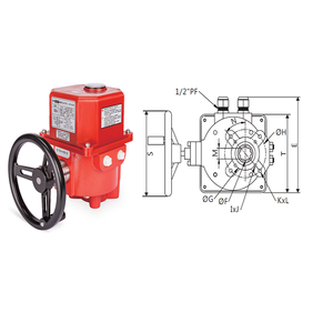 Válvula de Control Motorizada Eléctrica de Base de Presión Media con Cuchilla de Bola OEM de Taiwán UM-4 DN50-DN100 - Product Image 3