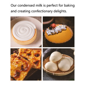 1% de contenido de grasa Leche condensada 350g X 48 latas por caja Leche condensada láctea Premium Alimentos enlatados - Product Image 5