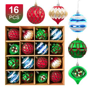 Adornos Navideños Circulares <span class=keywords><strong>de</strong></span> Plástico Electrochapado, Irrompibles, Reutilizables, Decorativos, Juego <span class=keywords><strong>de</strong></span> Bolas Colgantes - Product Image 6