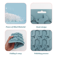 Bac à glaçons pour chiot à 9 cavités OEM Cutie Moule à glaçons en silicone sans BPA réutilisable en forme de chien en silicone de qualité alimentaire