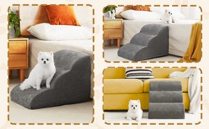 Nueva llegada de calidad superior 3 escalones escaleras para perros escaleras para mascotas rampa para mascotas para perros pequeños y camas - Product Image 3