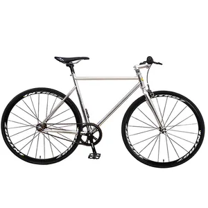 Factory 700C size fixed gear bike students ladys fixie bike fixed bicycls espeed aluminum alloy fixed gear carbon bike frame