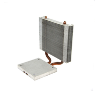 Dissipateur thermique pour processeur de serveur 2U, caloduc en cuivre, module de refroidissement en aluminium haute densité pour la gestion thermique des LED haute puissance et des projecteurs