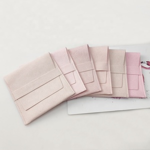 Luxury Customized Printed Microfiber Suede Jewelry Packaging <b>Pouch</b> Bags for Jewelry Velvet Gift Envelope <b>Pouch</b> with Logo - Product Image 2