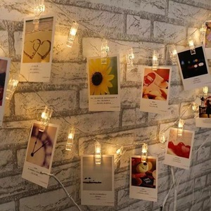 <span class=keywords><strong>Guirnalda</strong></span> <span class=keywords><strong>de</strong></span> luces LED <span class=keywords><strong>de</strong></span> hadas con clip <span class=keywords><strong>de</strong></span> foto para decoración del hogar del banquete <span class=keywords><strong>de</strong></span> boda - Product Image 5