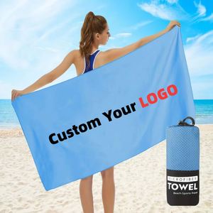Serviettes de sport et de fitness douces et respirantes de grande taille pour la plage et le bain, serviettes de yoga d'intérieur - Product Image 1