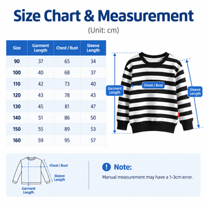 <span class=keywords><strong>Sweat</strong></span>-shirt rayé pour enfants, couleur unie, automne-hiver, garçons, filles, bébés, vente en gros - Product Image 5