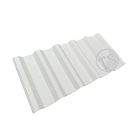 Industrielle Feuerfeste PVC-Wellplatten Weiß Wasserdicht 10mm Dicke für Schuppen-Dachziegel