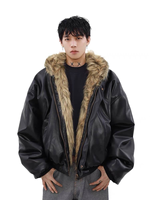 Luxe léger avec une texture épaisse, chaud et confortable en hiver, veste réversible.
