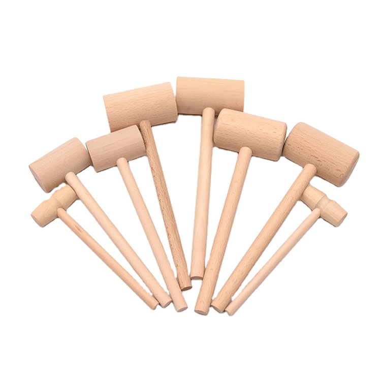 Small Mini Wooden Hammer Mallet Pounding Toy and accessories wooden crafts cake tools crab smith chasing hammer for chocolate