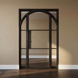 लोहे फ्रेंच दरवाजा लोहे आधुनिक प्रवेश द्वार स्टील बाहरी दरवाजा - Product Image 2