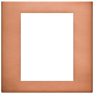 Placca 8M Rame Spazzolato 18.5x18.4 Cm Copri Interruttore a Muro - Product Image 1