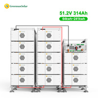 Batterie au lithium 64 kWh 204,8 V haute tension, prix de gros, compatible avec les onduleurs hybrides Deye, Solis, Goodwe