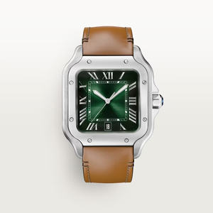 ใหม่ล่าสุดแบรนด์ชั้นนำหรูหราสแตนเลสสตีลหน้าปัดสี่เหลี่ยมสไตล์ธุรกิจการเคลื่อนไหวเชิงกลนาฬิกาผู้ชายสายหนังคุณภาพสูง - Product Image 6