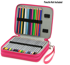 Étui à crayons portable en cuir PU personnalisé, 120 emplacements, pour crayons <span class=keywords><strong>de</strong></span> <span class=keywords><strong>couleur</strong></span>, organiseur, étui pour artiste - Product Image 2