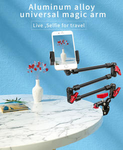 Bras magique <span class=keywords><strong>articulé</strong></span> en aluminium à friction pour moniteur LCD et trépied de caméra à lumière LED - Product Image 6