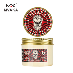 MVAKA 아쿠아 헤어 스타일링 왁스 강력 고정 크림 프라이빗 라벨 헤어 스타일링 왁스 유기농 엑스트라 홀드 펌 페이스트 남성용 - Product Image 1