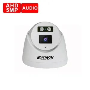 Fosvision Ahd kamera gece görüş Ir kapalı güvenlik gözetleme 5mp Dome Cctv Analog kamera DVR için fabrika fiyat