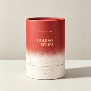 Cylindre en carton sans plastique pour emballage de boissons durable, design biodégradable - Product Image 2