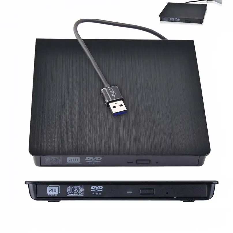 Reproductor de lector de CD Ultra delgado, USB 3,0, DVD, RW, DVD-RW, CD-RW, para ordenador portátil y PC