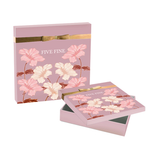 Boîte cadeau rigide de haute qualité pour vêtements personnalisés, deux pièces, couvercle amovible, papier rose, emballage cadeau de luxe premium - Product Image 6