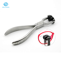 Pince à bec aiguille pour outil de réparation d'atelier de lunettes optiques avec coussinet nasal et anneau de miroir