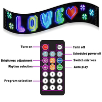 Panel LED programable camión parabrisas tablero de mensajes foto pantalla Led interior SDK USB alimentado coche Led signo interior sin contacto