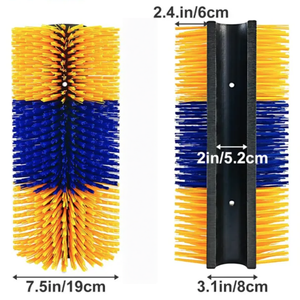 Kit de toilettage pour bétail, brosse à rouleaux pour <span class=keywords><strong>chevaux</strong></span>, brosse pour vaches, équipement d'élevage, directement de l'usine - Product Image 6