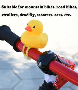 Sonnette de vélo en forme de canard jaune de haute qualité pour VTT, avec casque, vente en gros Chine - Product Image 3
