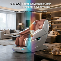 Fauteuil de massage YJ-L66 4D SL Track avec 10 modes automatiques et 6 modes manuels, rouleaux de grattage et pétrissage, faible bruit, relaxation corporelle complète
