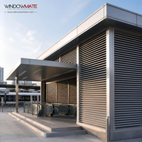 Windowmate - Écran à lamelles verticales plates en alliage d'aluminium pour balcon