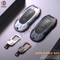 Housse de clé intelligente en alliage de zinc de style supercar anti-rayures pour Hyundai Santa Fe Tucson 2022 NEXO NX4 Atos Solaris Prime 2021
