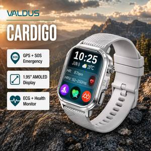 VALDUS 2026 Smartwatch con Display AMOLED, Monitoraggio ECG e Frequenza Cardiaca, IP68, <span class=keywords><strong>Fitness</strong></span> <span class=keywords><strong>Tracker</strong></span>, ODM/OEM CARDIGO GPS - Product Image 1