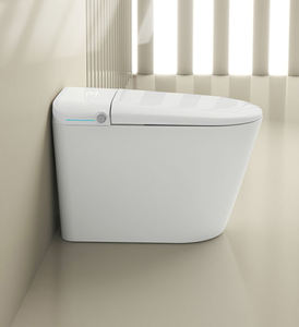 WC intelligent à économie d'<span class=keywords><strong>eau</strong></span> avec chasse d'<span class=keywords><strong>eau</strong></span> puissante Super Swirl et télécommande, en céramique intégrée, pour salle <span class=keywords><strong>de</strong></span> bain en Amérique du Sud - Product Image 1