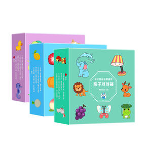 Tarjetas educativas interactivas para padres e hijos, juego cognitivo para niños de 2 a 3 años, material de papel - Product Image 1