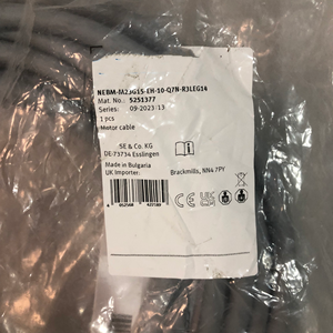 สายมอเตอร์ Fes&to 5251377 รุ่น NEBM-M23G15-EH-10-Q7N ยาว 10 เมตร ขั้วต่อ M23 15 พิน สำหรับระบบขับเคลื่อน สายแบบยืดหยุ่นสูง PUR - Product Image 1