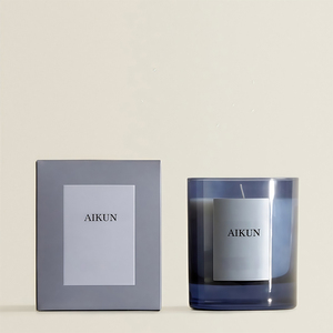 Vela Aromática Decorativa AIKUN en Frasco de Vidrio Colorido, Personalizable, con Aroma de Lujo para Terapia de Spa - Product Image 3