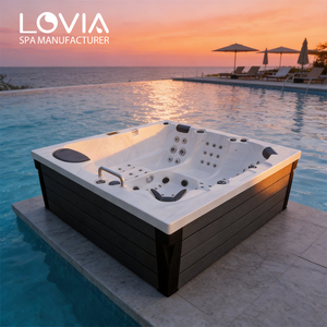 Baignoires Spa Classiques Personnalisées, Baignoires Jacuzzi Doubles Extérieures, Baignoires Massantes, Jacuzzi Extérieur pour 6 Personnes - Product Image 1