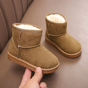 Stivali da Neve per Bambini e Bambine Nuovi Stivaletti <span class=keywords><strong>Invernali</strong></span> in Camoscio e Pile <span class=keywords><strong>Scarpe</strong></span> Calde - Product Image 3