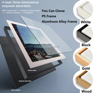 Pintura Decorativa Moderna para Sala de Estar, Pintura de Porcelana de Cristal para Comedor, Tríptico Abstracto Americano con Hojas de Ginkgo - Product Image 5
