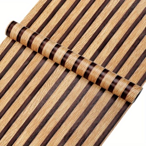 Papel Tapiz de Madera con Rayas de Alta Calidad UDK PCV, Papel Tapiz Impermeable <span class=keywords><strong>Autoadhesivo</strong></span> para Decoración de Paredes y Muebles - Product Image 2