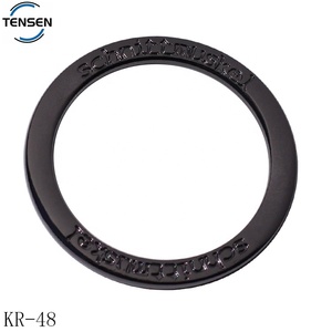 Thời trang mạ vàng túi kim loại vòng khóa hợp kim kẽm Phụ Kiện Vòng biểu tượng khoảng trống vòng chìa khóa cho phụ nữ vành đai - Product Image 6
