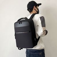 Sac à dos pour ordinateur portable de 15,6 pouces, en tissu Oxford imperméable, avec logo personnalisé, MOQ 1, en stock, pour les voyages d'affaires